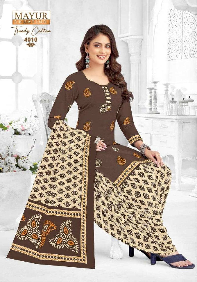 Mayur Creation Trendy Cotton Vol 4 Pure Cotton Printed Casual Wear Salwar Suit