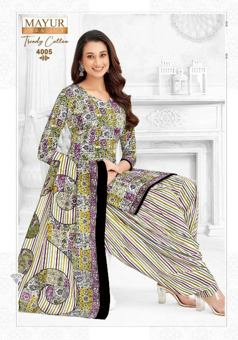 Mayur Creation Trendy Cotton Vol 4 Pure Cotton Printed Casual Wear Salwar Suit
