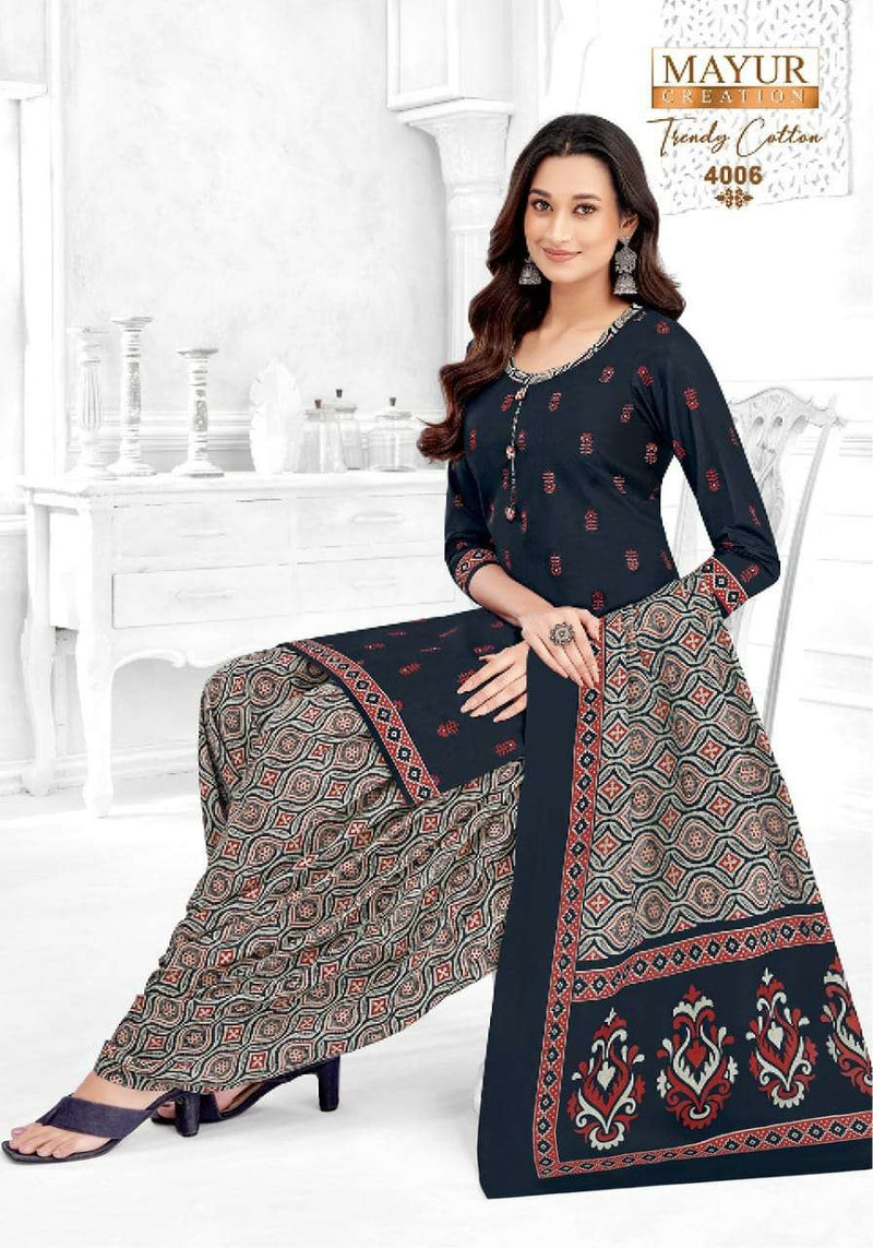 Mayur Creation Trendy Cotton Vol 4 Pure Cotton Printed Casual Wear Salwar Suit