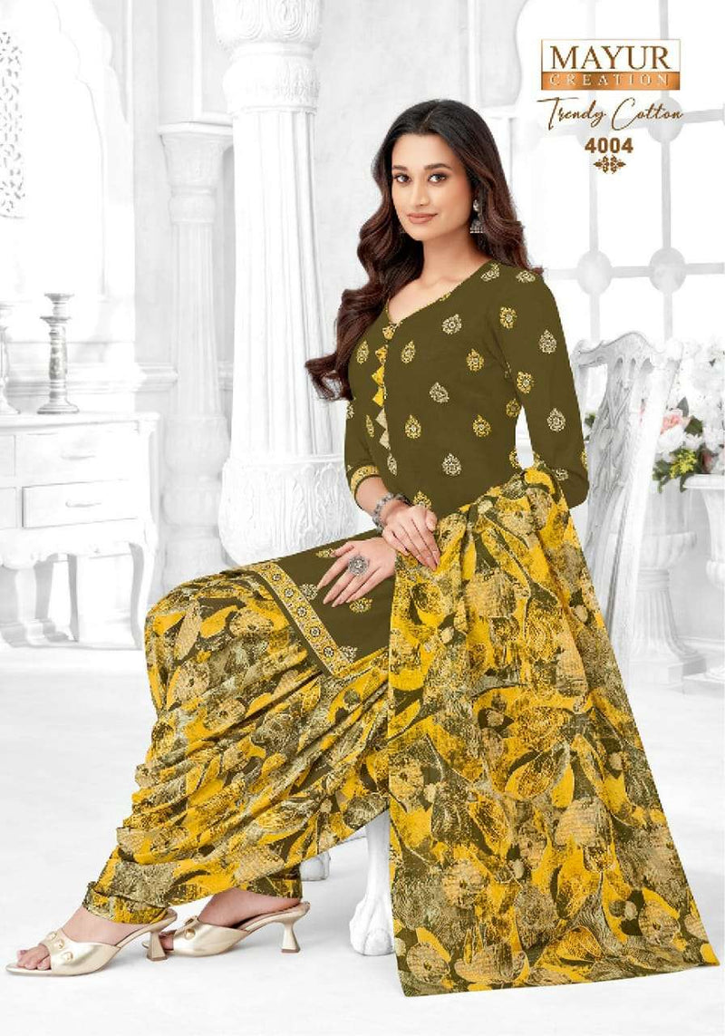 Mayur Creation Trendy Cotton Vol 4 Pure Cotton Printed Casual Wear Salwar Suit