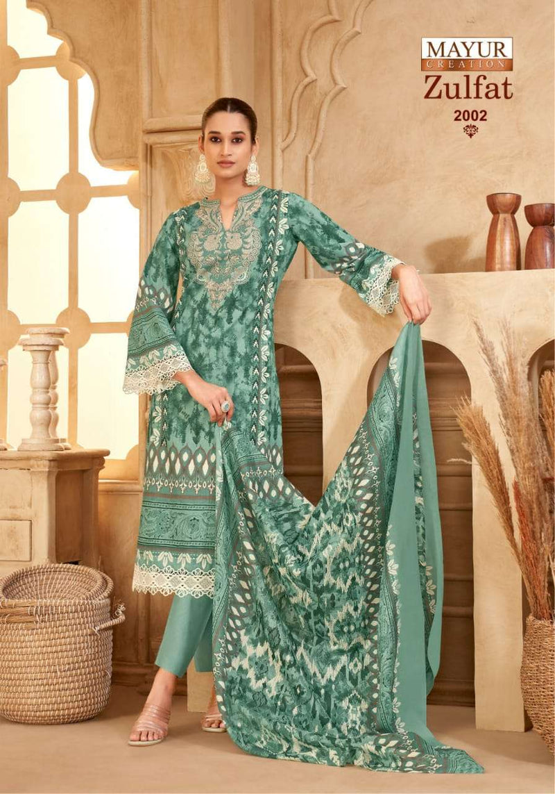Mayur Creation Zulfat Vol 2 Pure Cotton Digital Print Karachi Suit