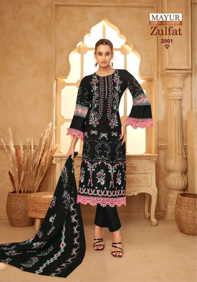 Mayur Creation Zulfat Vol 2 Pure Cotton Digital Print Karachi Suit