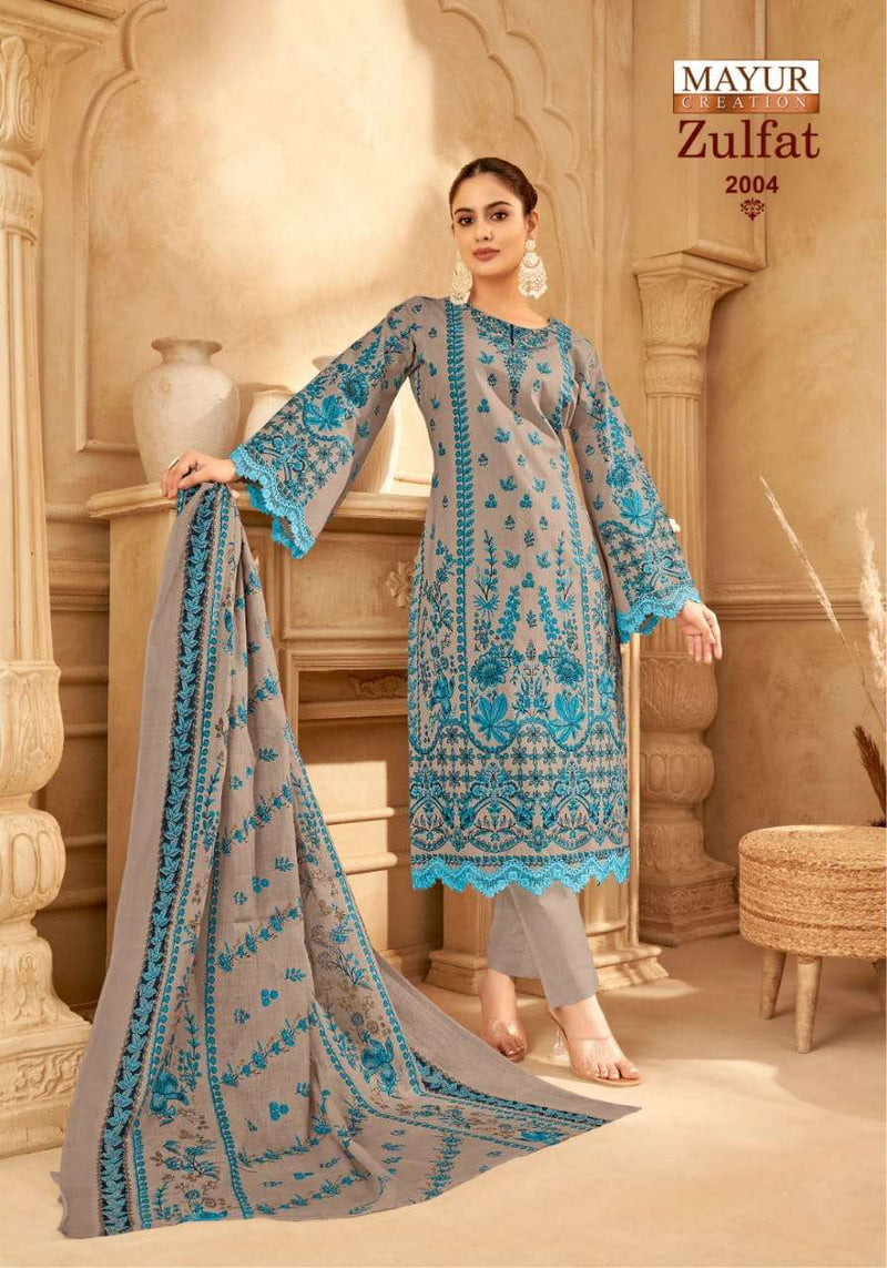 Mayur Creation Zulfat Vol 2 Pure Cotton Digital Print Karachi Suit