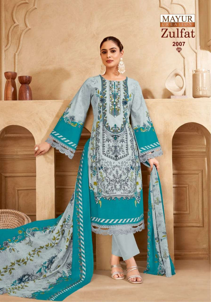 Mayur Creation Zulfat Vol 2 Pure Cotton Digital Print Karachi Suit