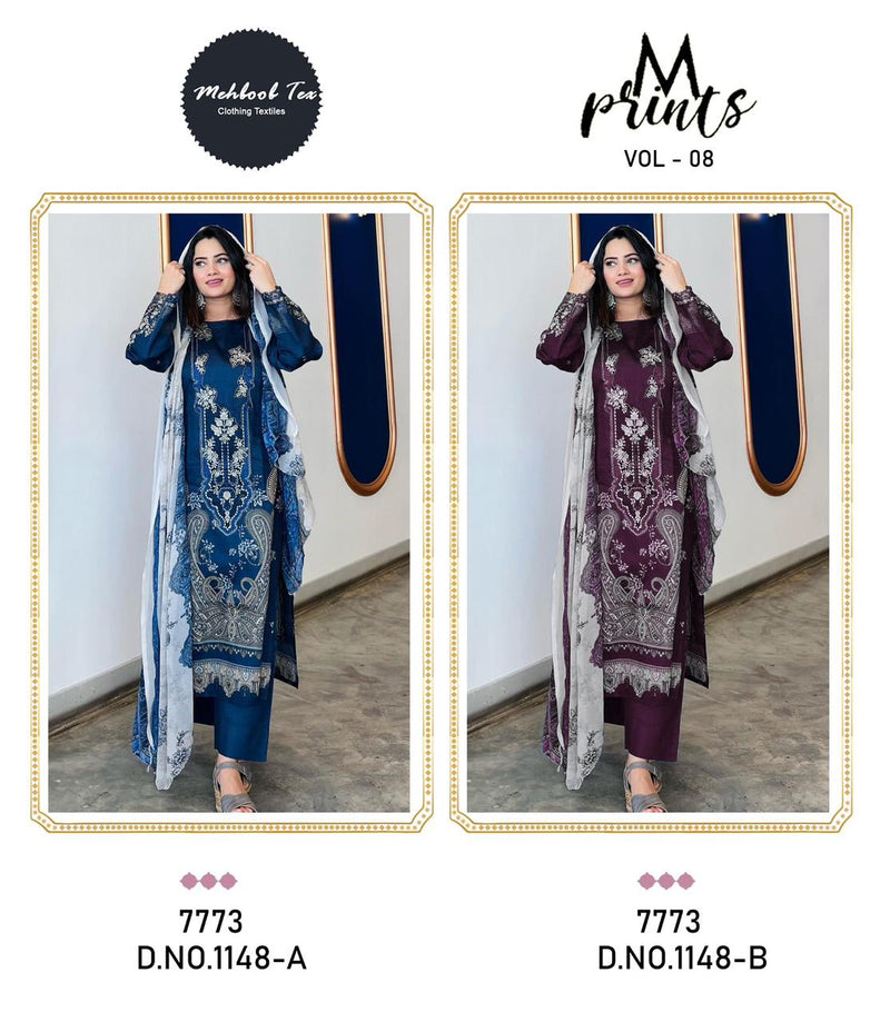 Mehboob Tex 1148 Pure Cotton Embroiderey Work Pakistani Salwar Suit