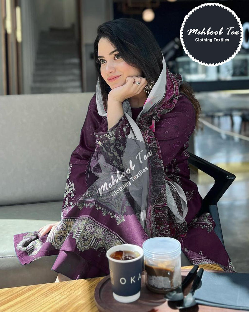 Mehboob Tex 1148 Pure Cotton Embroiderey Work Pakistani Salwar Suit