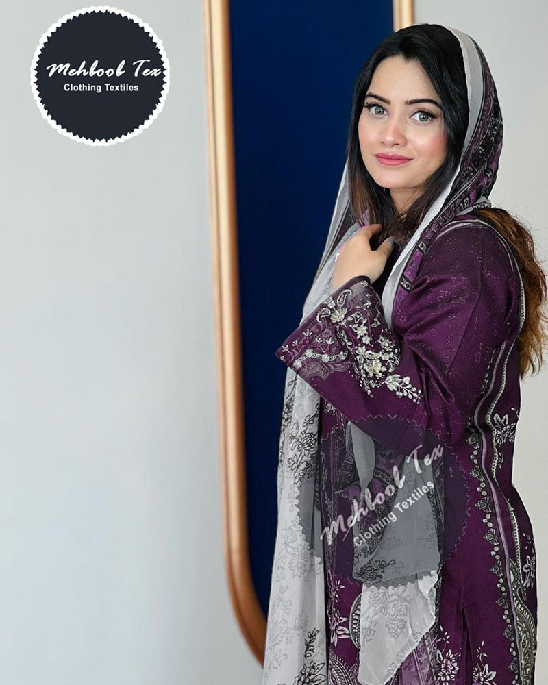 Mehboob Tex 1148 Pure Cotton Embroiderey Work Pakistani Salwar Suit