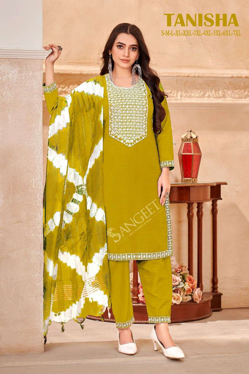 Mf Tanisha Rayon Fancy Sequence Designer Combo Set Kurti