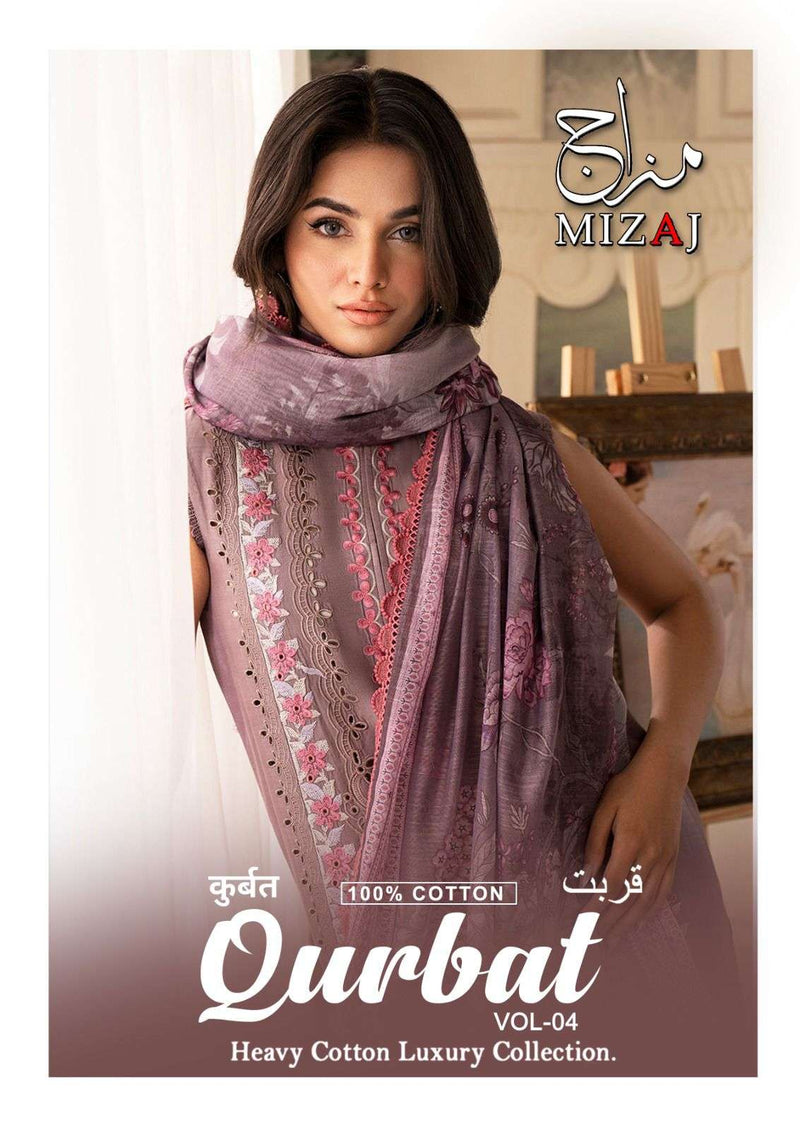 Mizaj Qurbat Vol 4 Pure Cotton Printed Pakistani Salwar Suit