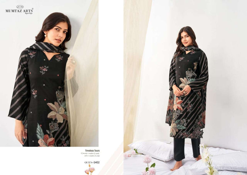 Mumtaz Arts Queen Viscose Muslin Digital Print Embroidered Salwar Suit
