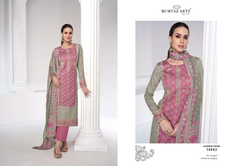 Mumtaz Arts Summer Prime  Jam Satin Digital Print With Exclusive With Heavy Designer Embroidery Salwar Kameez