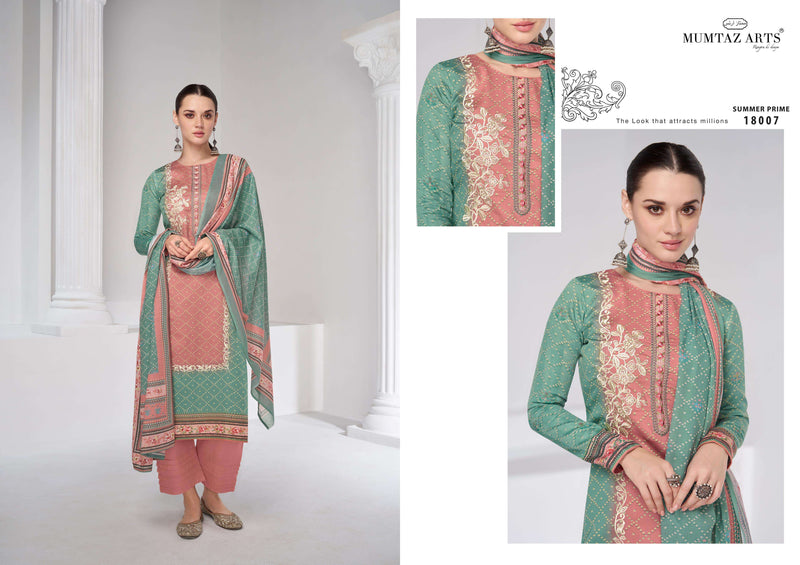 Mumtaz Arts Summer Prime  Jam Satin Digital Print With Exclusive With Heavy Designer Embroidery Salwar Kameez