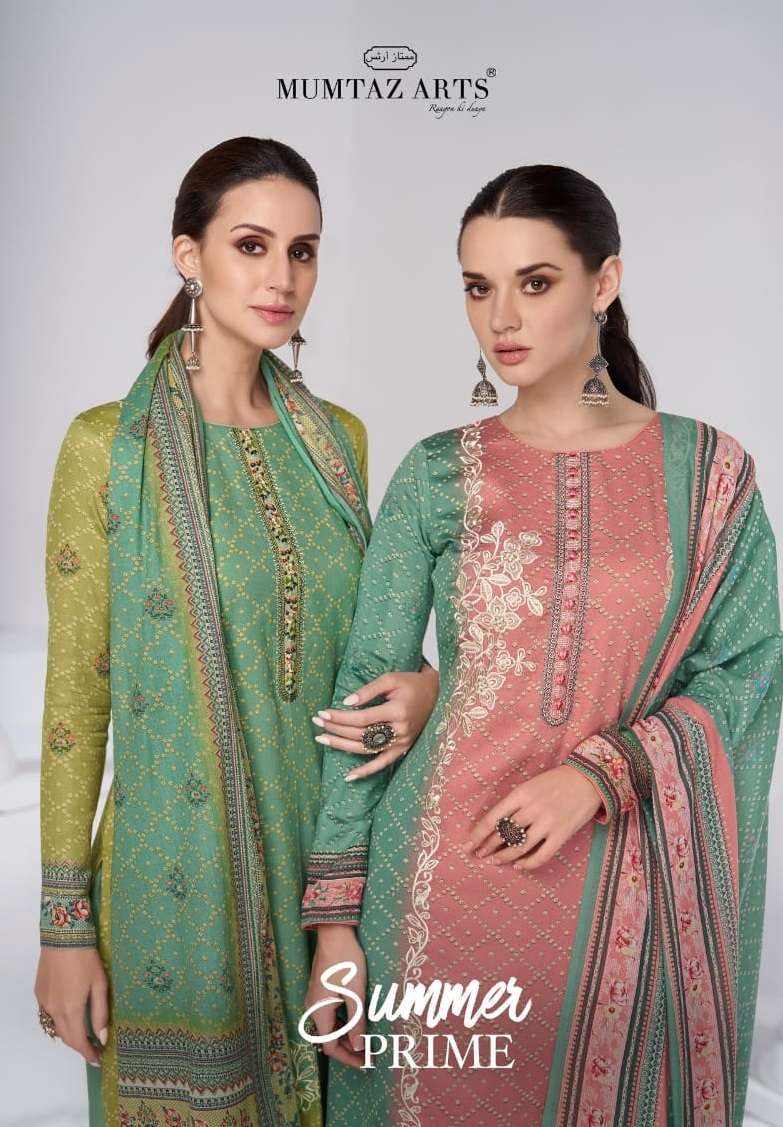 Mumtaz Arts Summer Prime  Jam Satin Digital Print With Exclusive With Heavy Designer Embroidery Salwar Kameez
