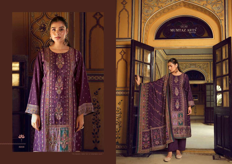 Mumtaz Arts Nayaab Pure Viscose Muslin Handwork Salwar Suit
