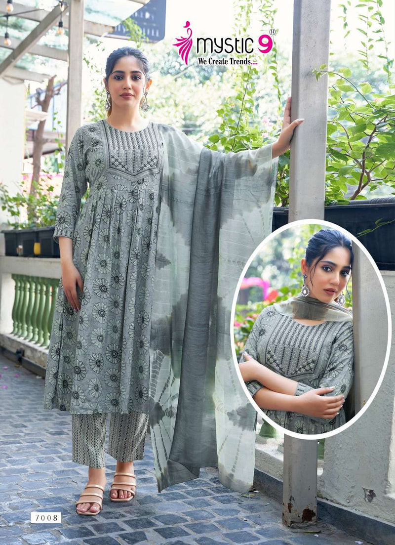 Mystic Shanaya Vol 7 Premium Rayon Embroidered Fancy Wear Kurti