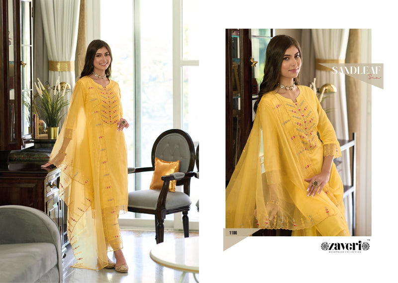 Zaveri Women Beauty Nagma Vol 3 Cotton With Fancy Embroidery Designer Ready Made Suits