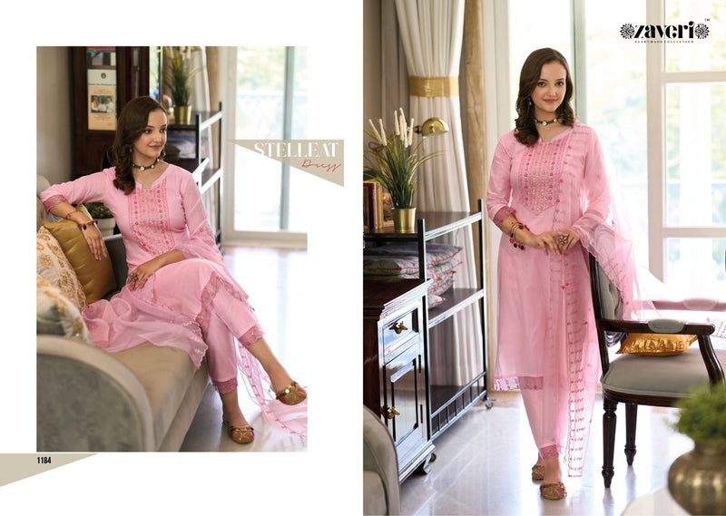 Zaveri Women Beauty Nagma Vol 3 Cotton With Fancy Embroidery Designer Ready Made Suits