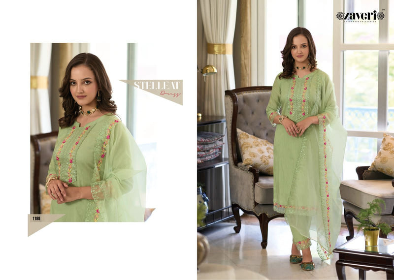 Zaveri Women Beauty Nagma Vol 3 Cotton With Fancy Embroidery Designer Ready Made Suits