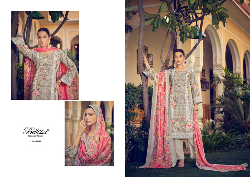 Belliza Designer Studio Naira Vol 19 Cotton Digital Printed Exclusive Heavy Suit
