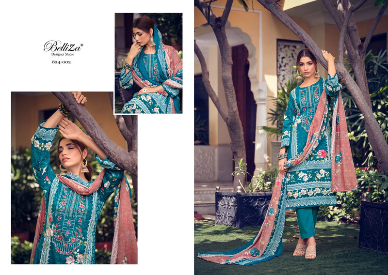 Belliza Designer Studio Naira Vol 19 Cotton Digital Printed Exclusive Heavy Suit