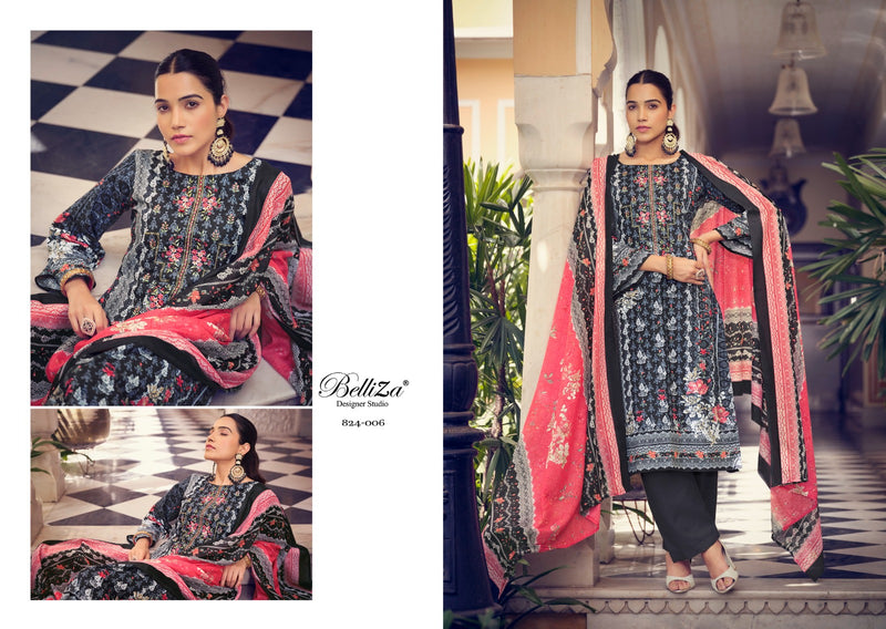 Belliza Designer Studio Naira Vol 19 Cotton Digital Printed Exclusive Heavy Suit