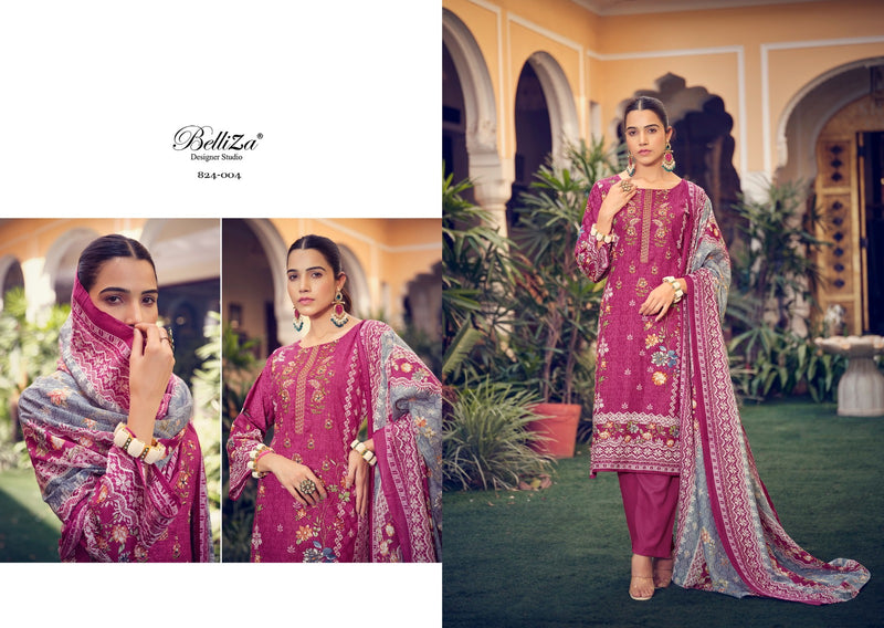 Belliza Designer Studio Naira Vol 19 Cotton Digital Printed Exclusive Heavy Suit