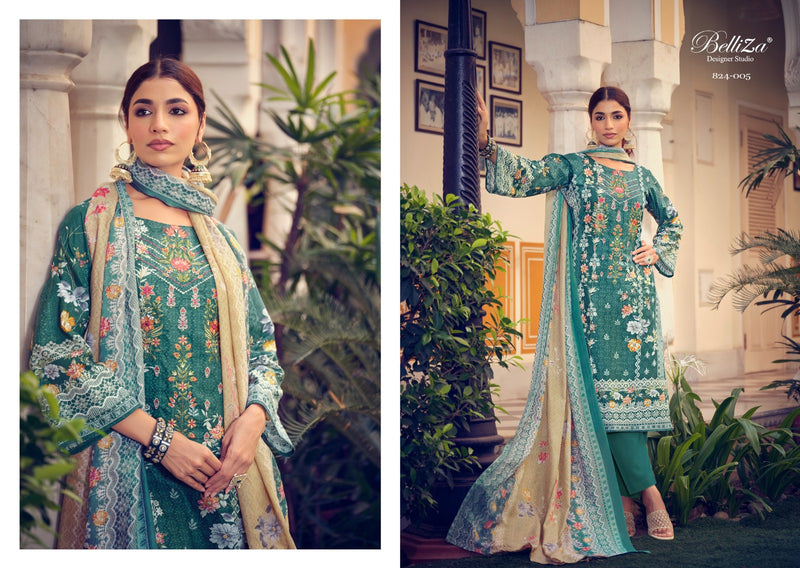 Belliza Designer Studio Naira Vol 19 Cotton Digital Printed Exclusive Heavy Suit