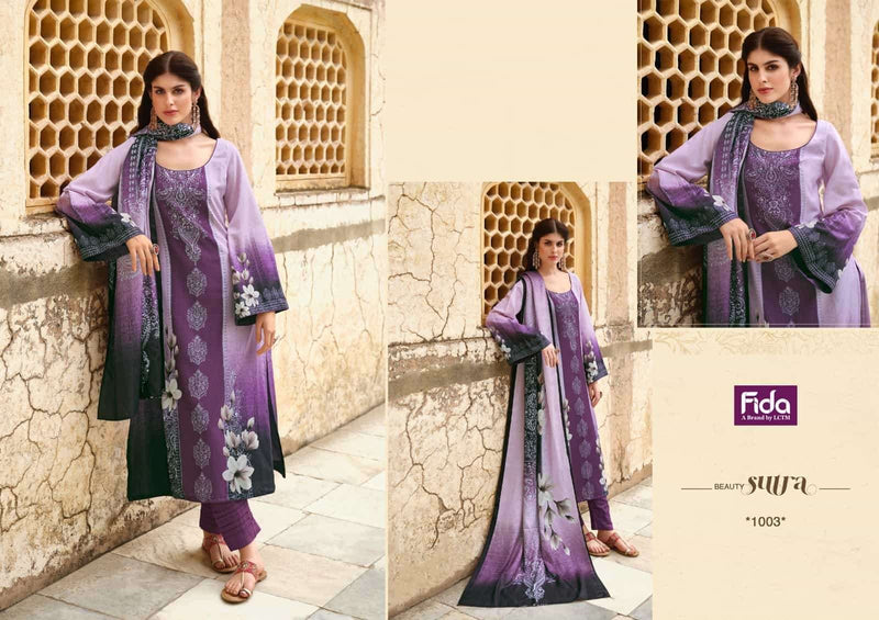 Fida Nalika Pashmina Kashmiri Wool Printed Suit With Bottom Collection