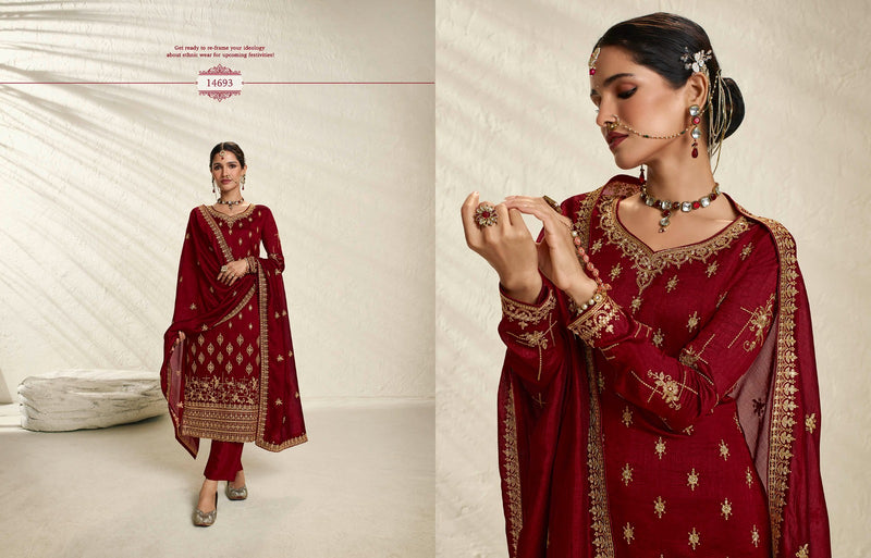 Zisa Nargis Vol 2 Silk Georgette With Heavy Embroidery Designer Suits