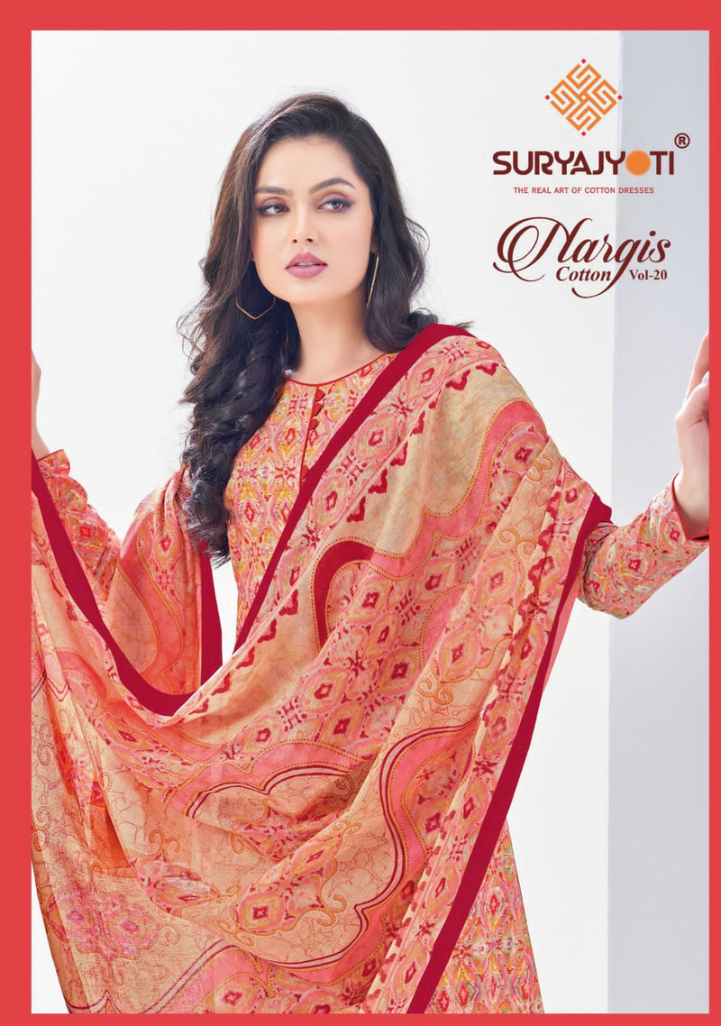 Suryajyoti Nargis Cotton Vol 20 Cotton Printed Regular Wear Salwar Suits