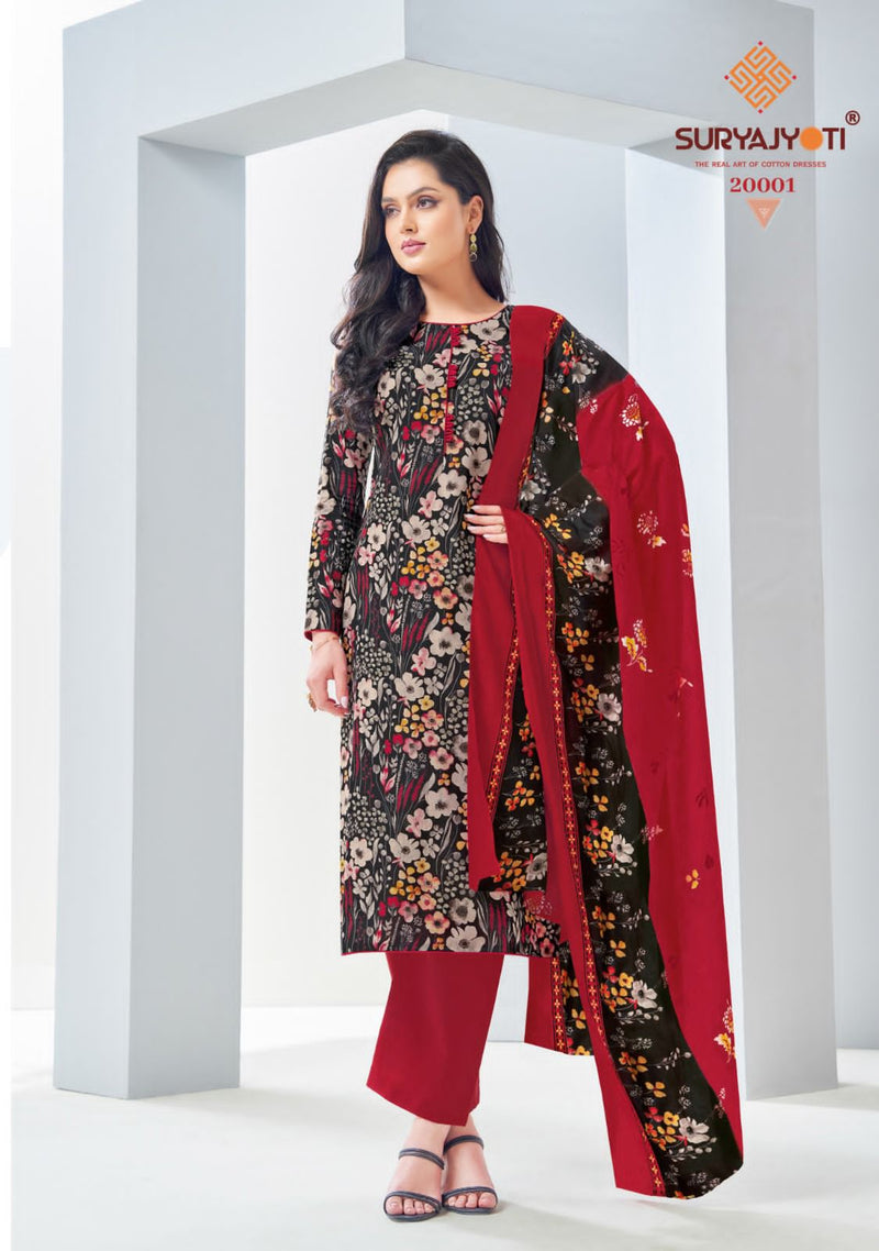 Suryajyoti Nargis Cotton Vol 20 Cotton Printed Regular Wear Salwar Suits