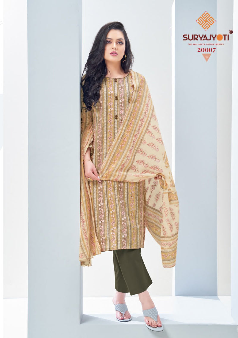 Suryajyoti Nargis Cotton Vol 20 Cotton Printed Regular Wear Salwar Suits