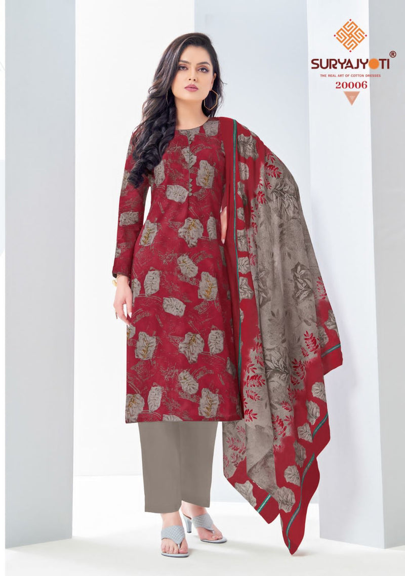 Suryajyoti Nargis Cotton Vol 20 Cotton Printed Regular Wear Salwar Suits