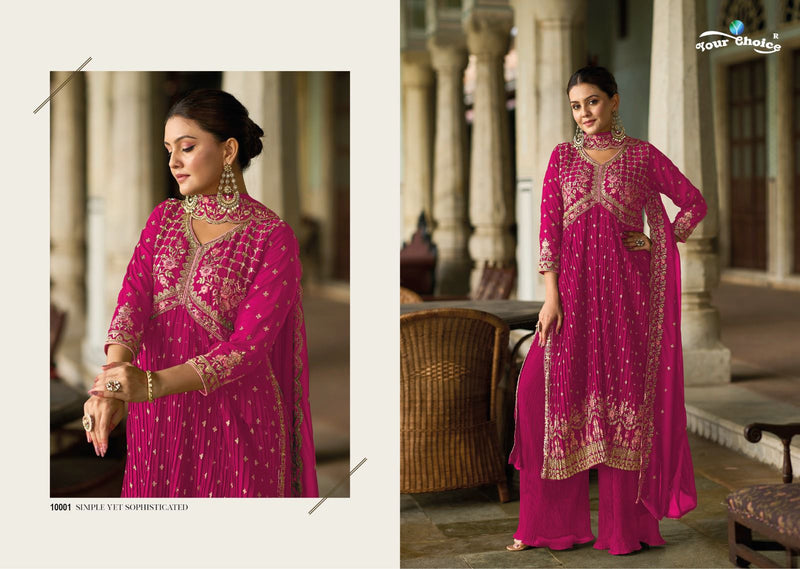 Your Choice Nasha Georgette With Heavy Embroidery Designer Suit Collection