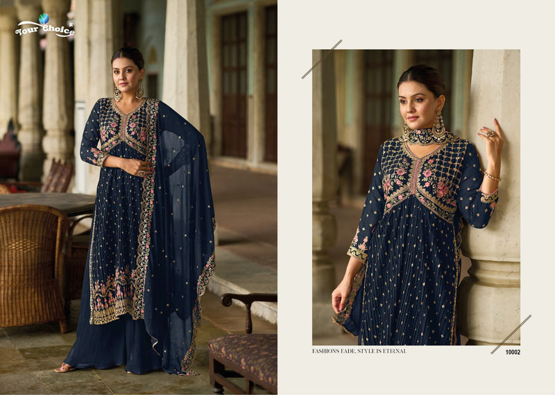 Your Choice Nasha Georgette With Heavy Embroidery Designer Suit Collection