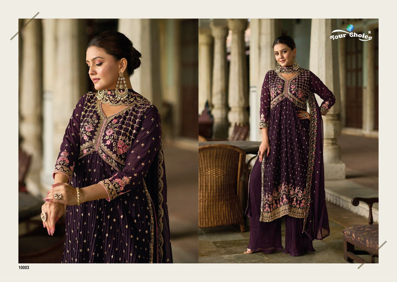 Your Choice Nasha Georgette With Heavy Embroidery Designer Suit Collection