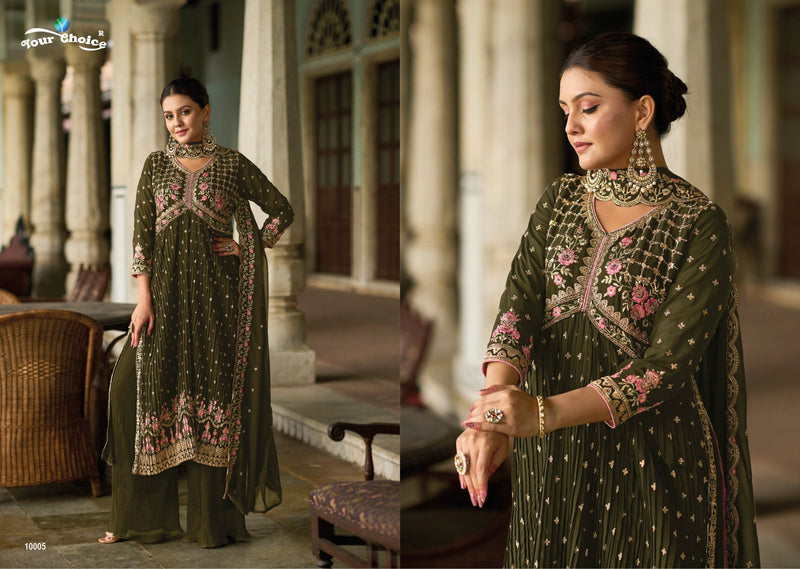 Your Choice Nasha Georgette With Heavy Embroidery Designer Suit Collection