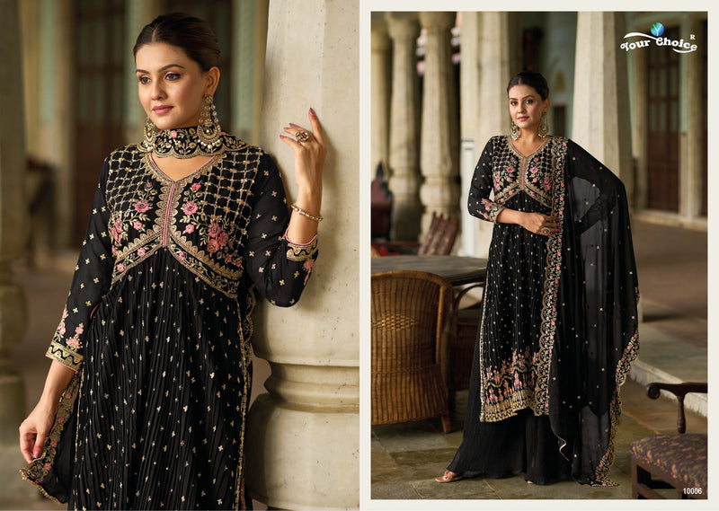 Your Choice Nasha Georgette With Heavy Embroidery Designer Suit Collection