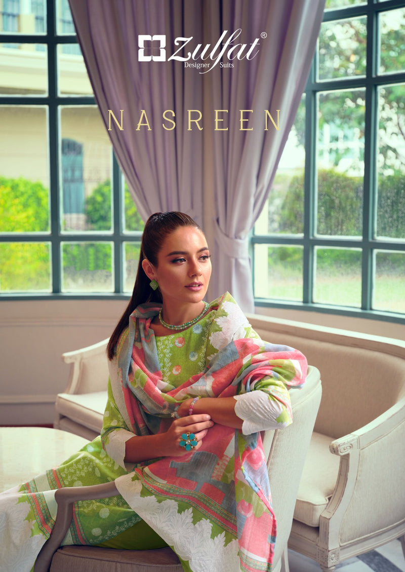 Zulfat Designer Suits Nasreen Cotton Exclusive Designer Printed Casual Wear Salwar Kameez
