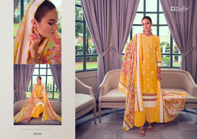 Zulfat Designer Suits Nasreen Cotton Exclusive Designer Printed Casual Wear Salwar Kameez