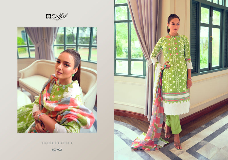Zulfat Designer Suits Nasreen Cotton Exclusive Designer Printed Casual Wear Salwar Kameez