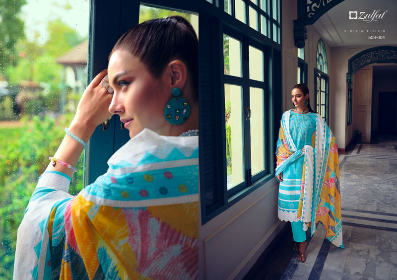 Zulfat Designer Suits Nasreen Cotton Exclusive Designer Printed Casual Wear Salwar Kameez