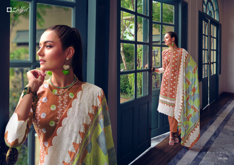 Zulfat Designer Suits Nasreen Cotton Exclusive Designer Printed Casual Wear Salwar Kameez