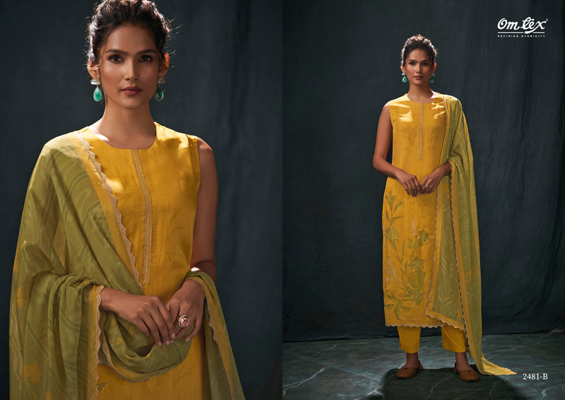 Omtex Navanya Organza Digital Print With Hand Work & Embroidery Designer Heavy Suits