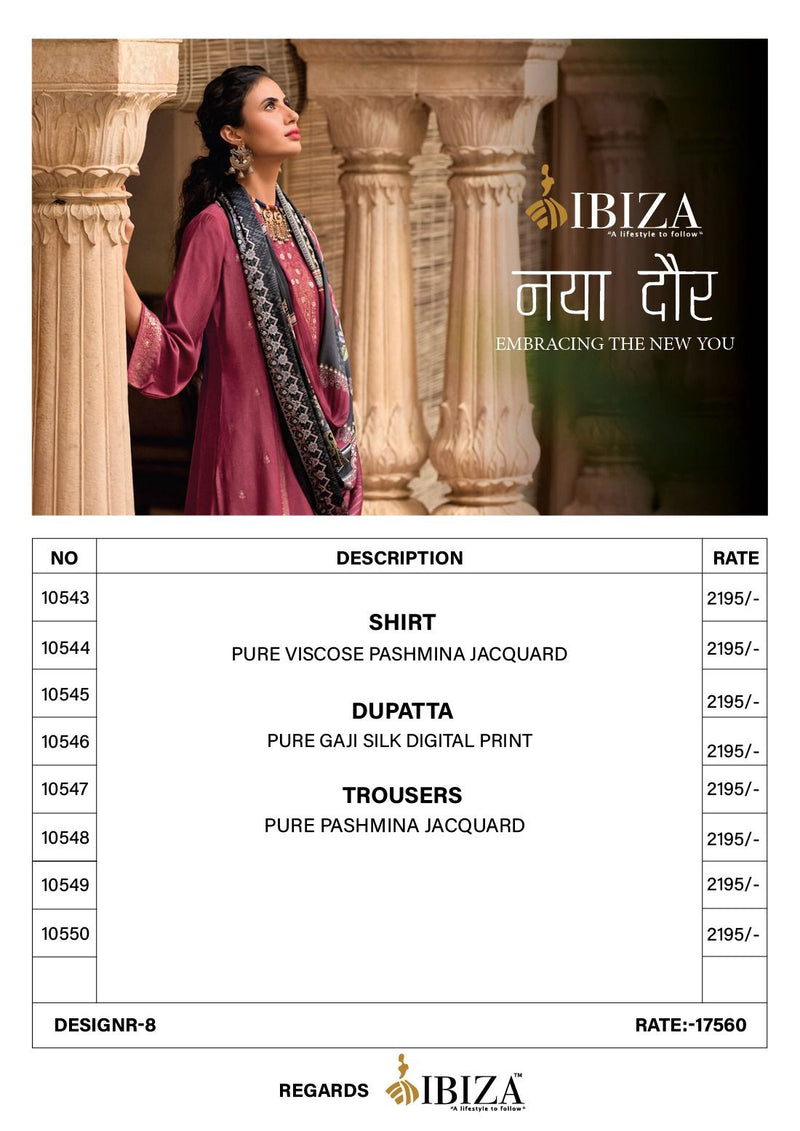Ibiza Naya Dor Pashmina Jacquard Heavy Designer Traditional Suits