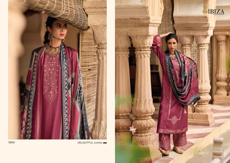 Ibiza Naya Dor Pashmina Jacquard Heavy Designer Traditional Suits