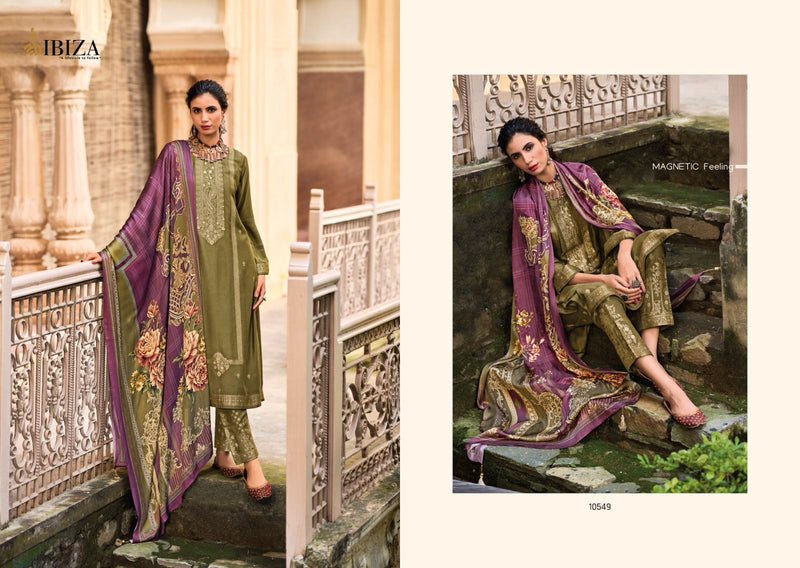 Ibiza Naya Dor Pashmina Jacquard Heavy Designer Traditional Suits