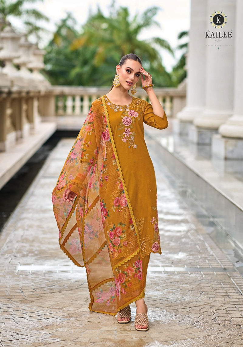 Kailee Fashion Nazakat Vol 3 Viscose Beautiful Kurti With Bottom Collection
