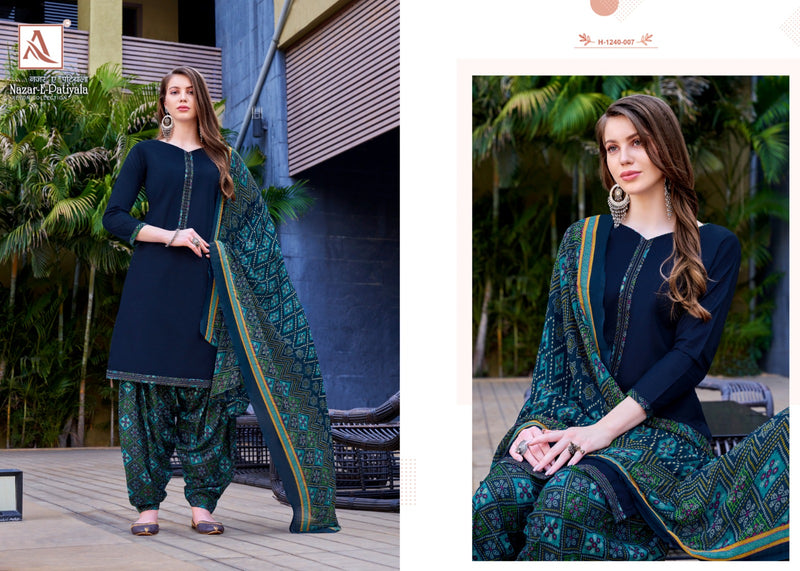 Alok Suits Nazar E Patiyala Rayon Fancy Designer Tie Pattern Suits