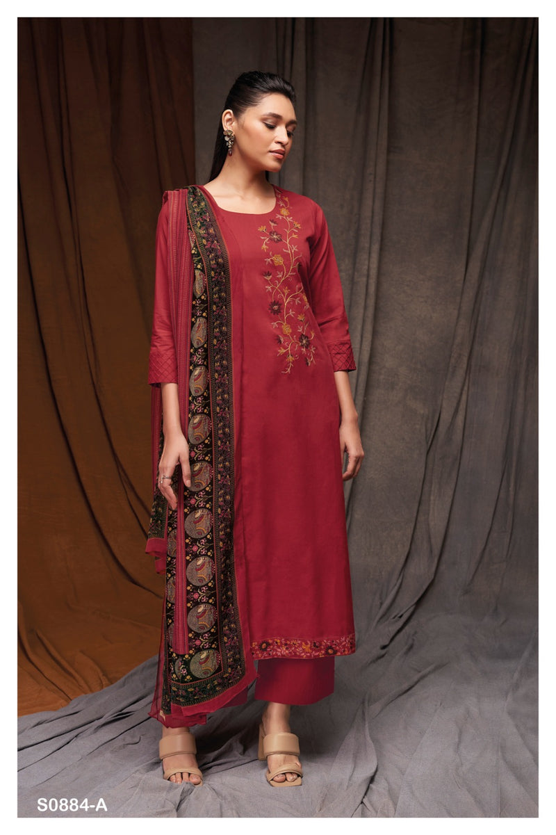 Ganga Nazaria 884 Cotton Beautiful Hand Work Designer Traditional Suits